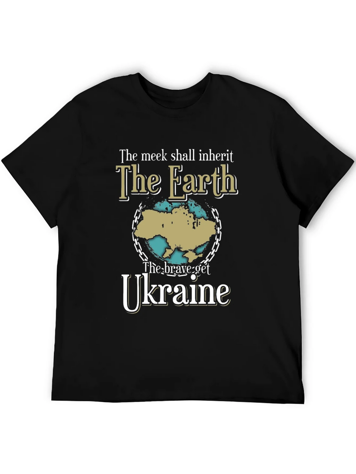 Ukraine Earth T-Shirt - Brave Get Tee product image 8