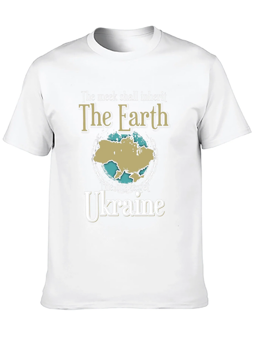 Ukraine Earth T-Shirt - Brave Get Tee product image 12