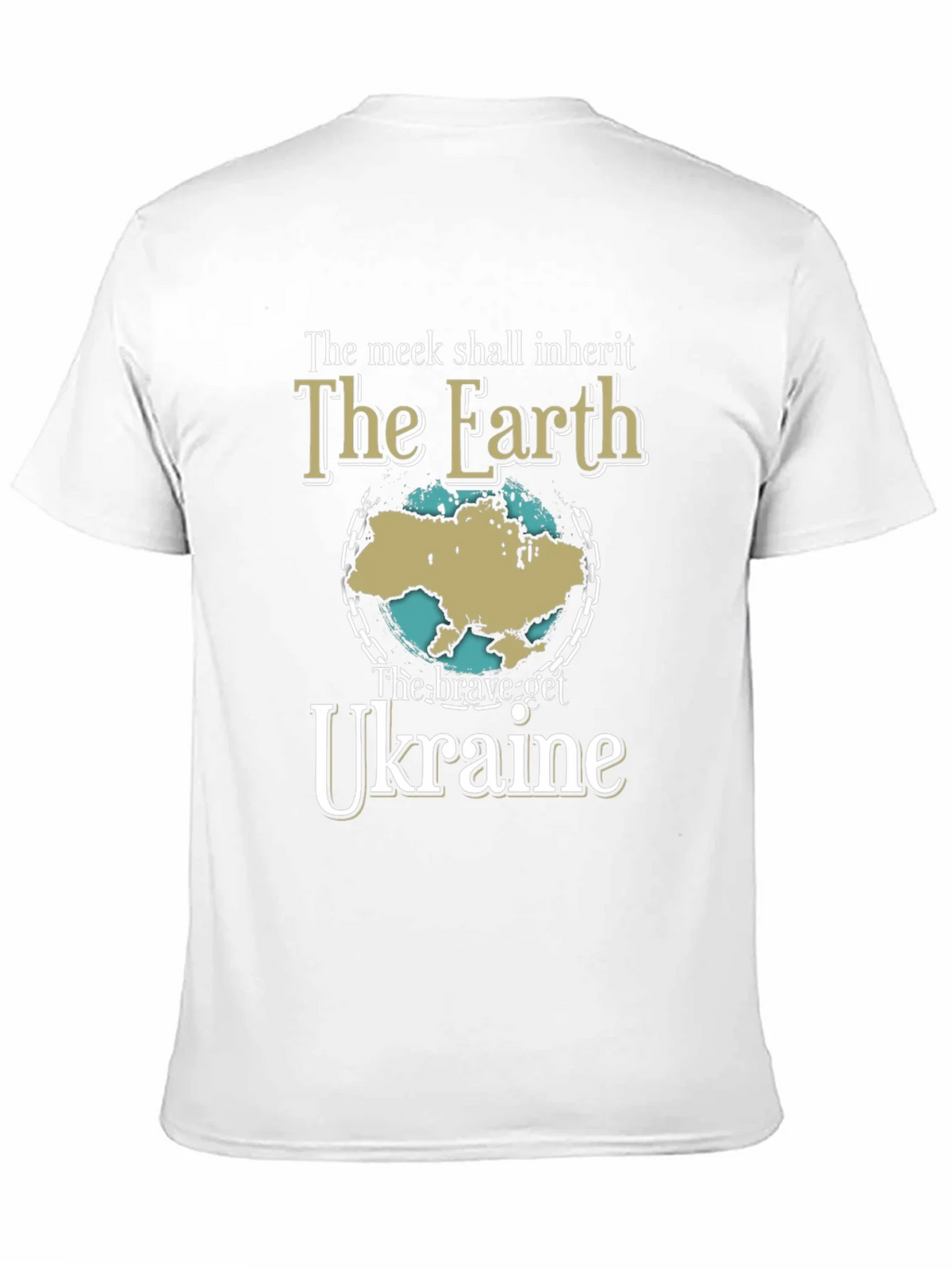 Ukraine Earth T-Shirt - Brave Get Tee product image 2