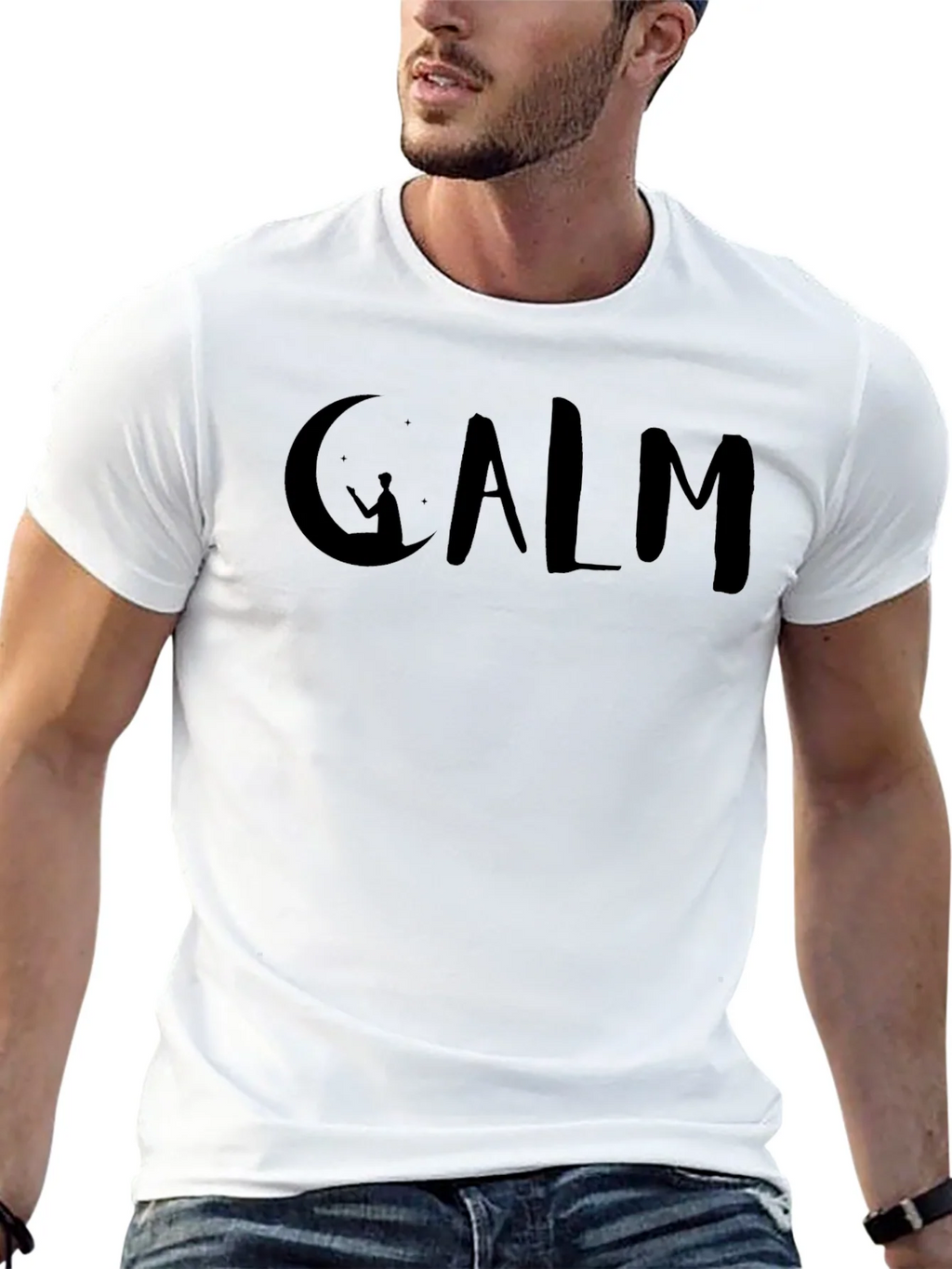 Calm Moon Graphic T-Shirt product image 4