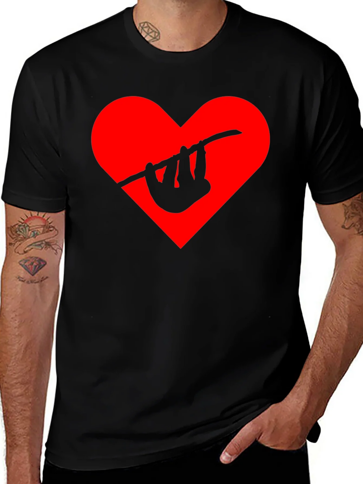Sloth Heart Graphic Tee - Hang in There! product image 1