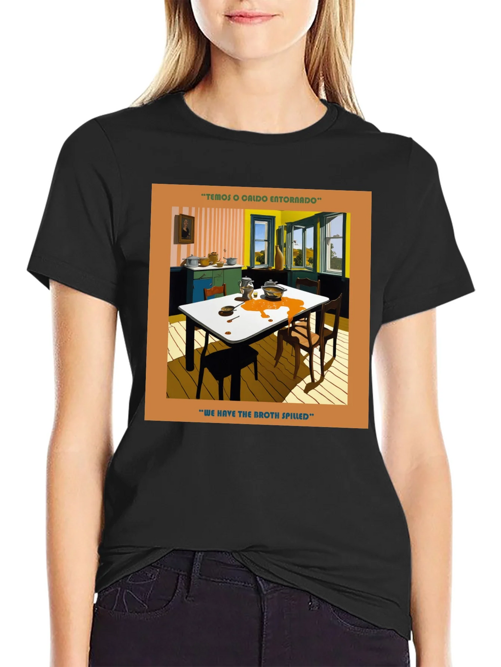 Spilled Broth Art T-Shirt product image 5
