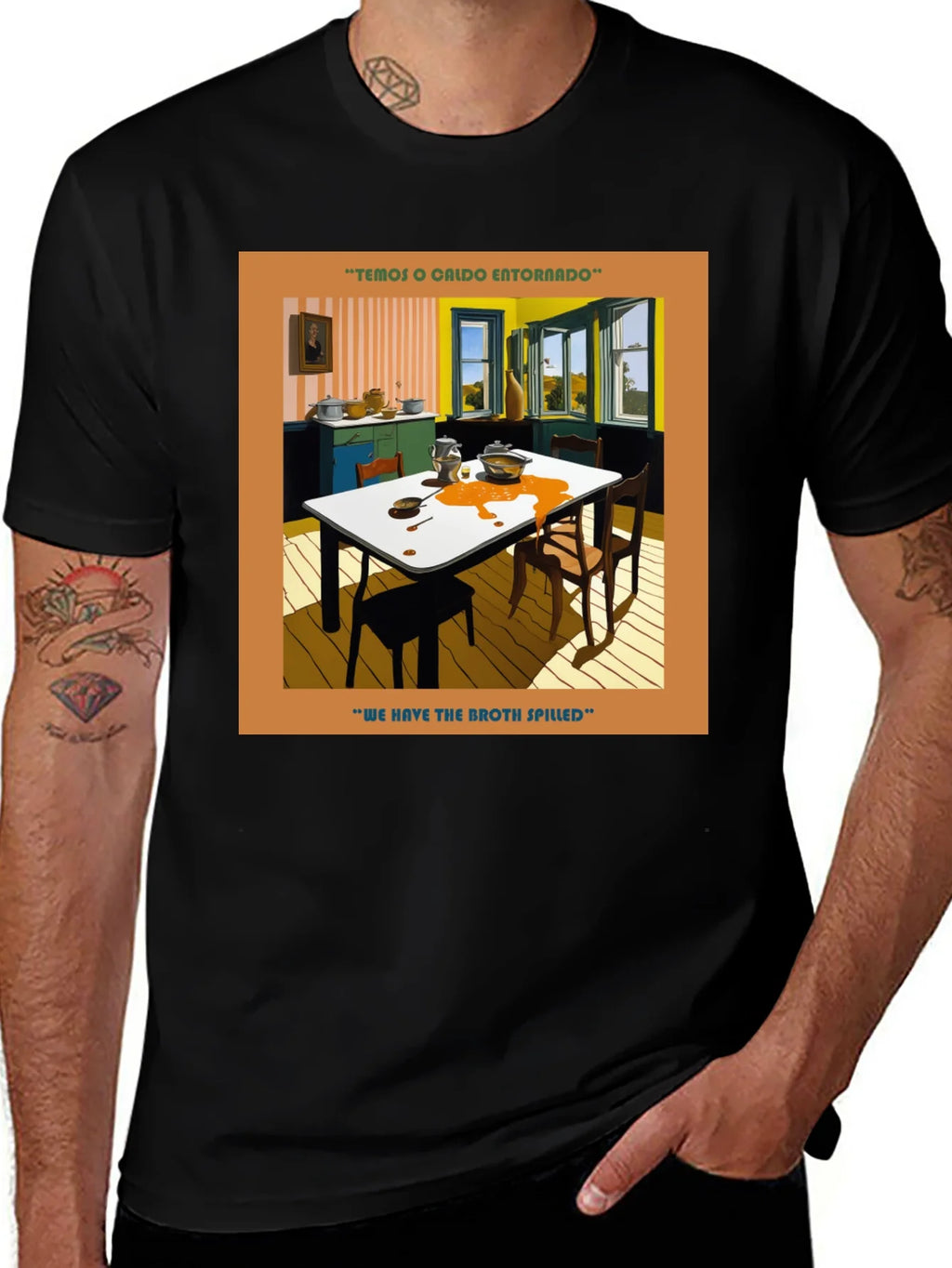 Spilled Broth Art T-Shirt product image 1