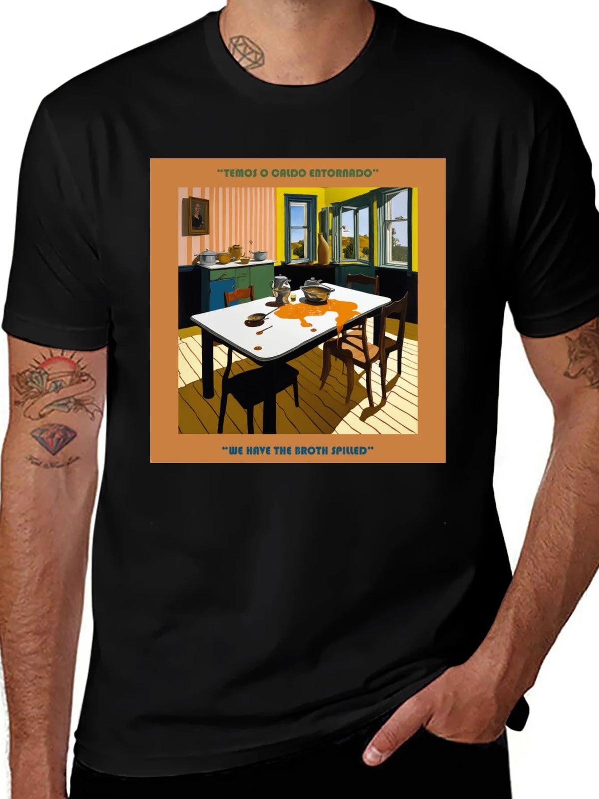 Spilled Broth Art T-Shirt product image 1