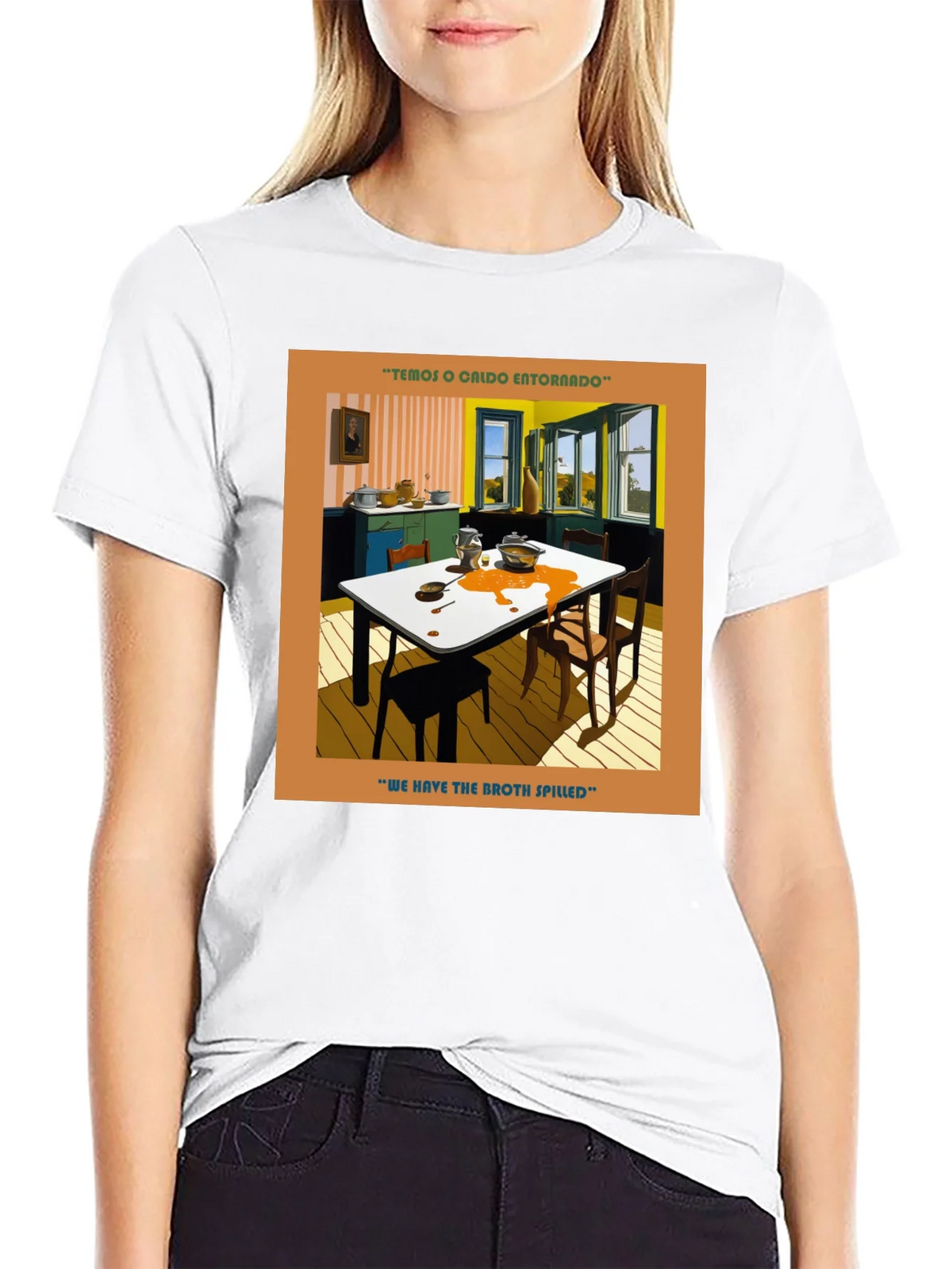 Spilled Broth Art T-Shirt product image 11
