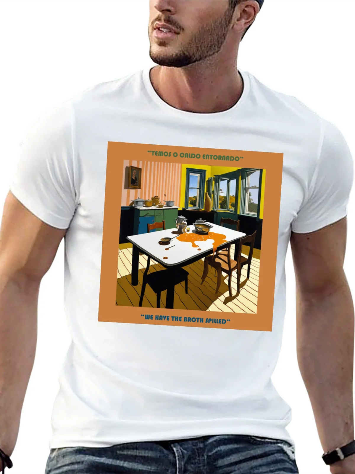 Spilled Broth Art T-Shirt product image 4