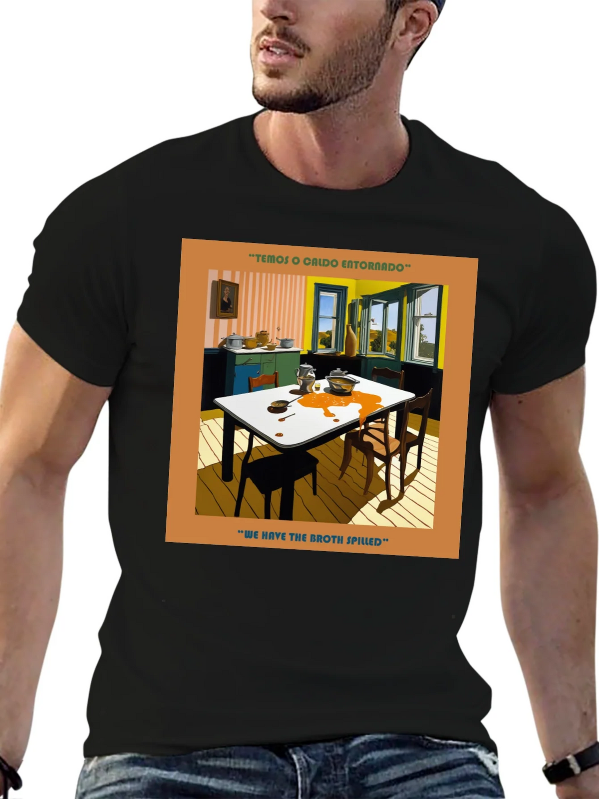 Spilled Broth Art T-Shirt product image 9