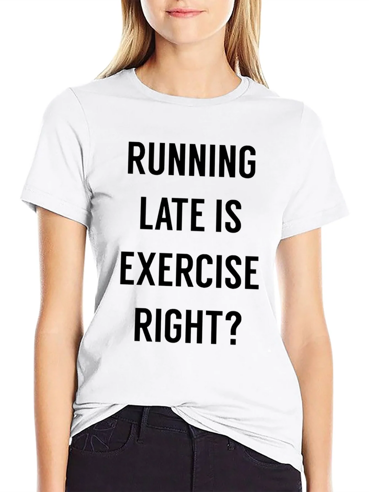 Funny Running Late Exercise T-Shirt product image 11