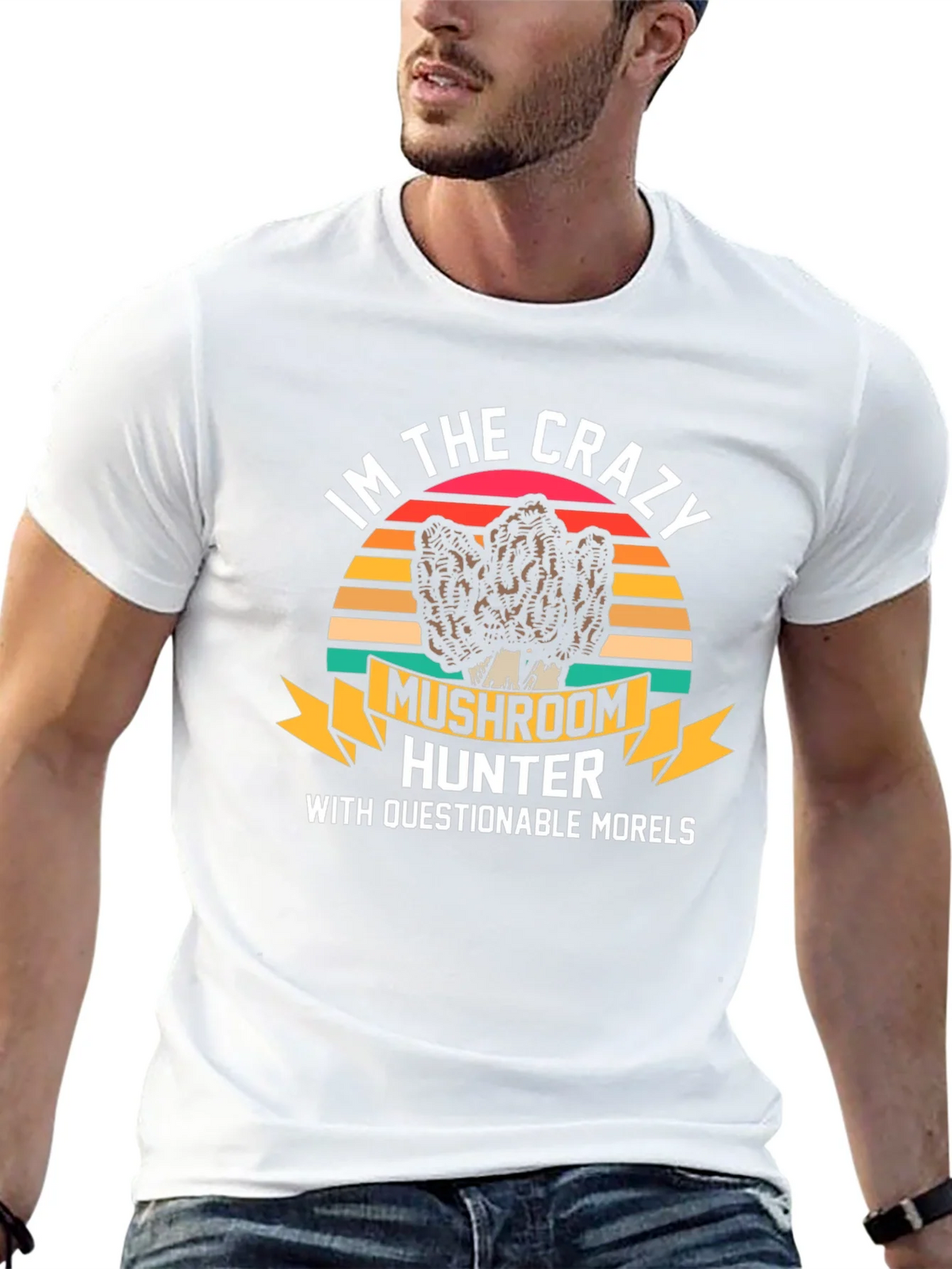 Crazy Mushroom Hunter T-Shirt product image 4