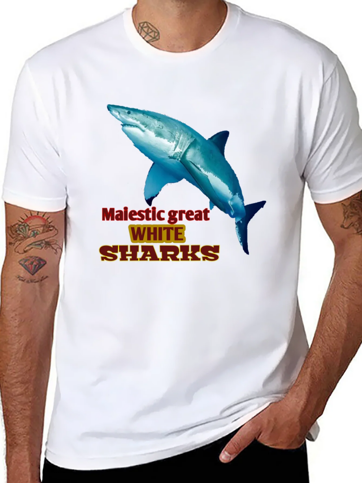 Majestic Great White Sharks Graphic Tee product image 10