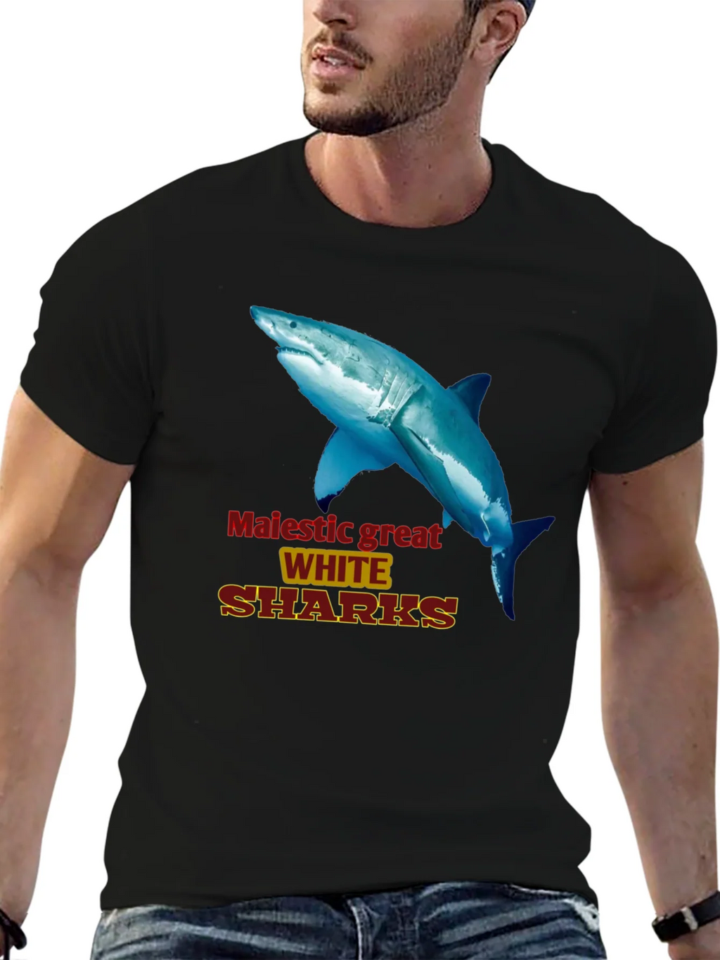 Majestic Great White Sharks Graphic Tee product image 9