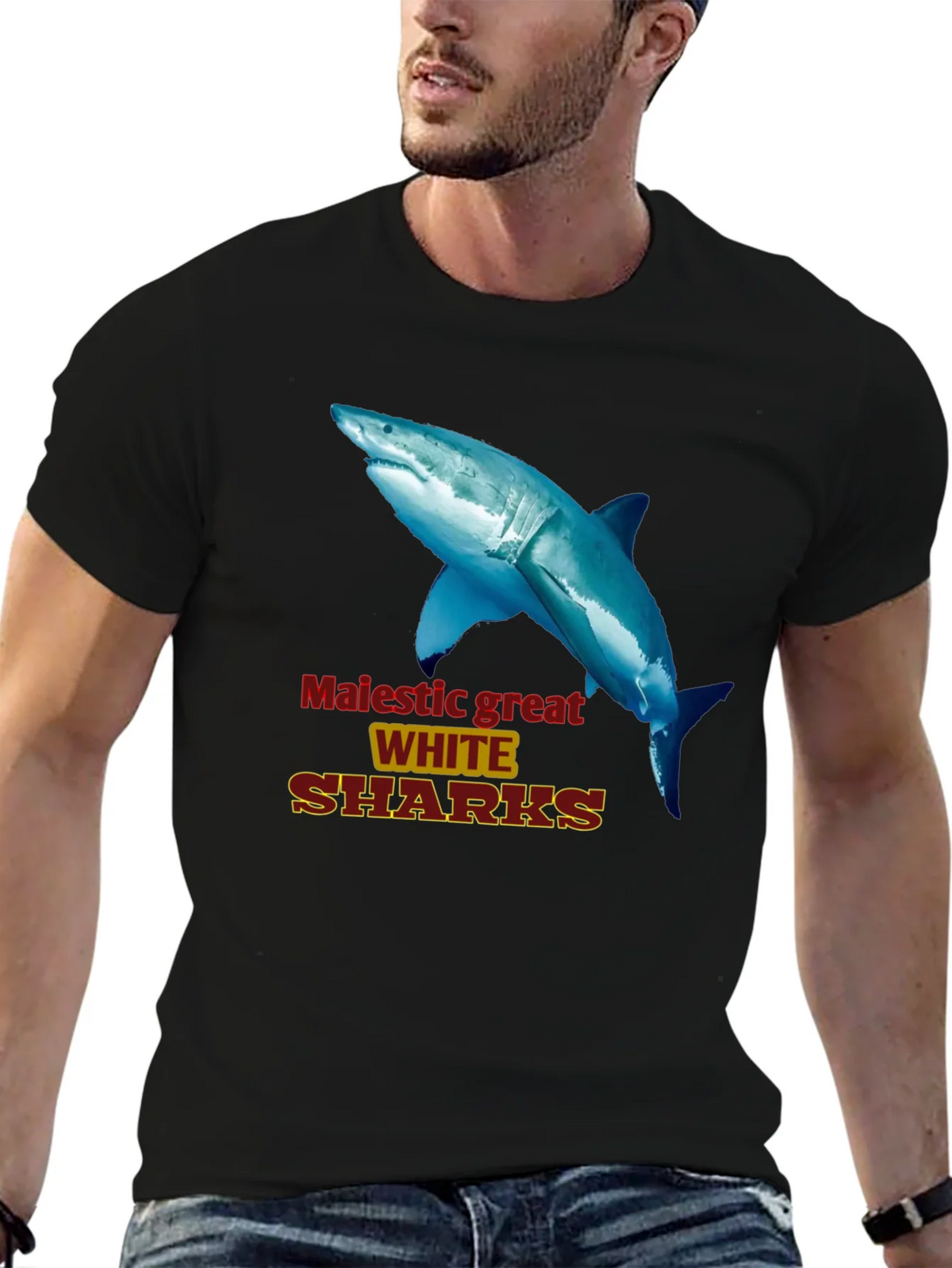 Majestic Great White Sharks Graphic Tee product image 9