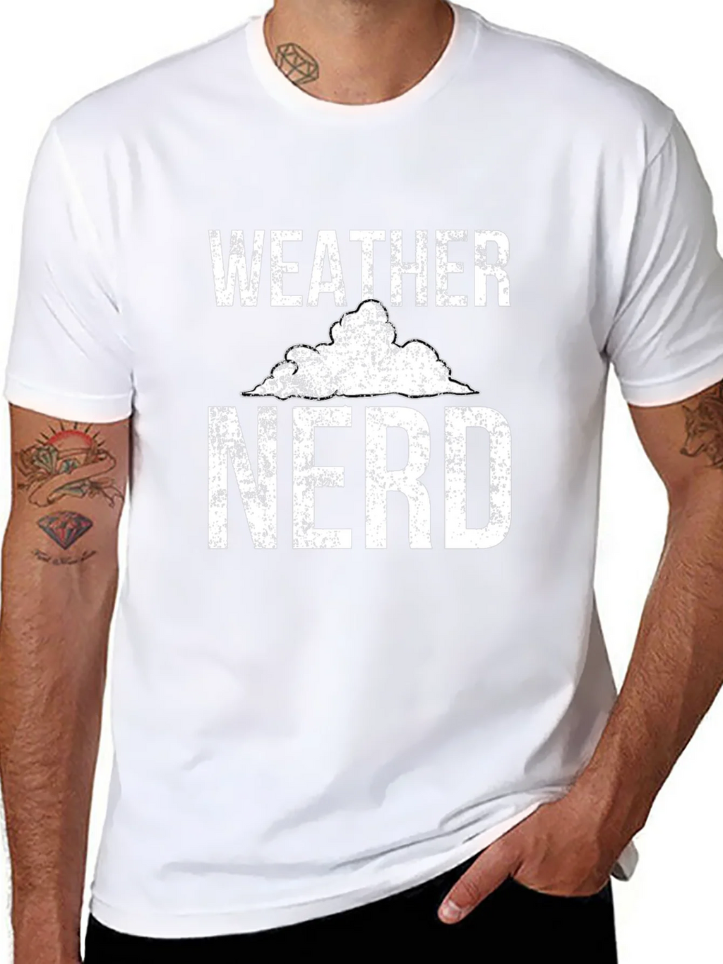 Weather Nerd Graphic T-Shirt - Black Cotton Tee product image 10