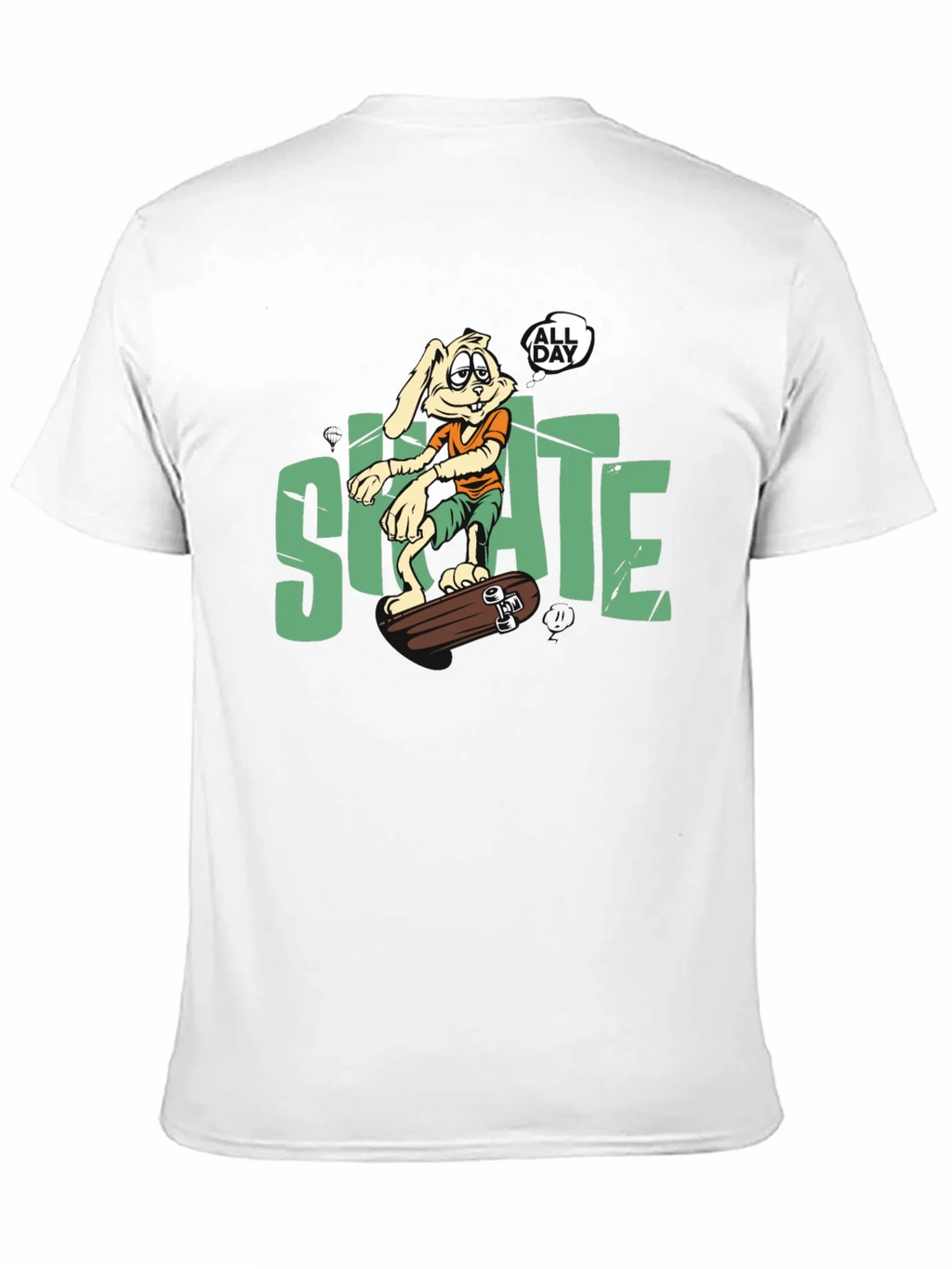 Skate All Day T-Shirt: Bunny Skateboarder product image 2