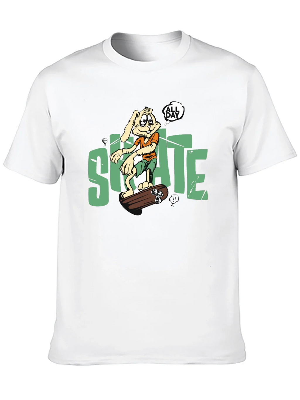 Skate All Day T-Shirt: Bunny Skateboarder product image 12