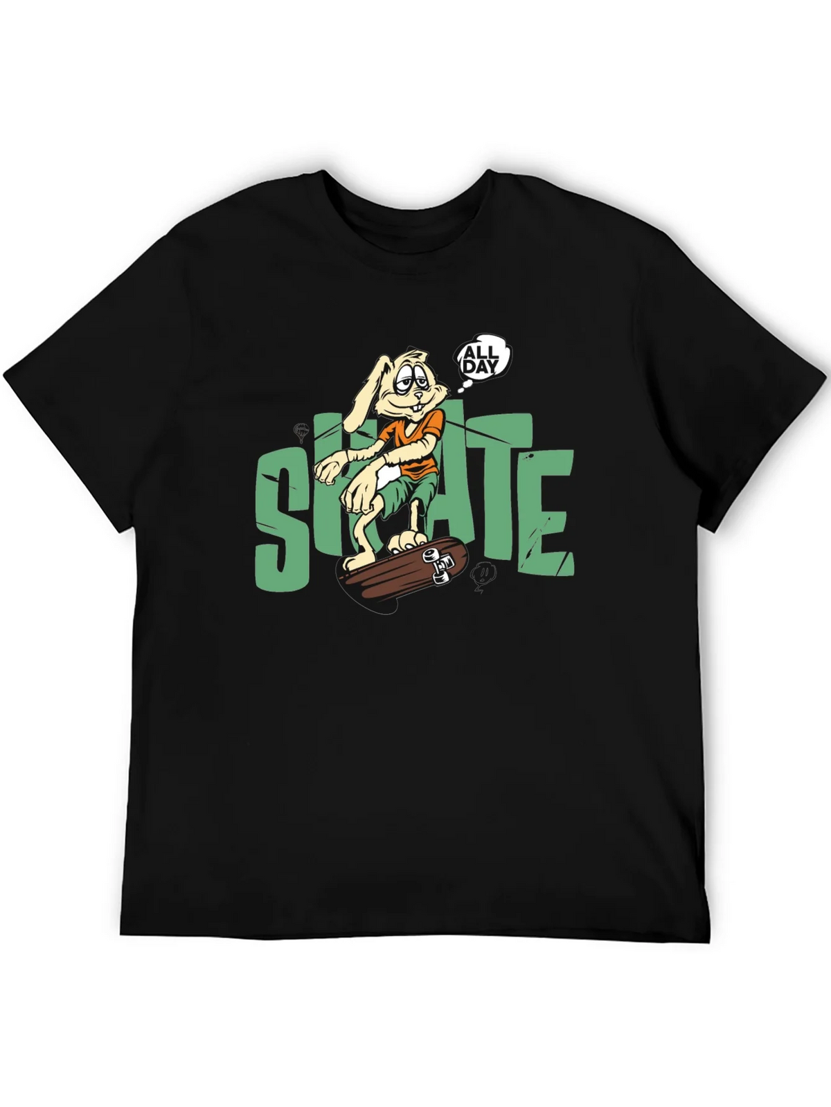 Skate All Day T-Shirt: Bunny Skateboarder product image 8
