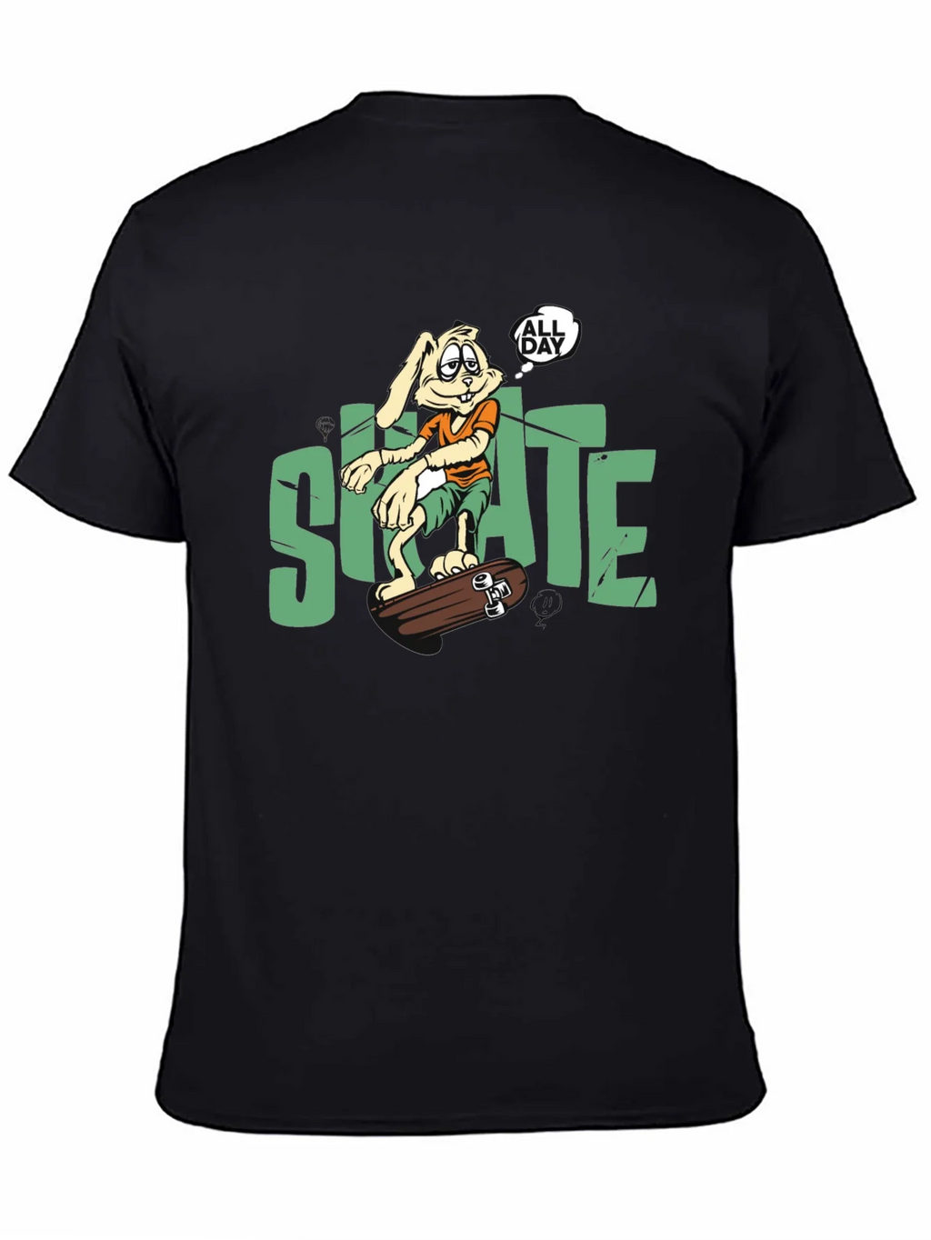 Skate All Day T-Shirt: Bunny Skateboarder product image 7