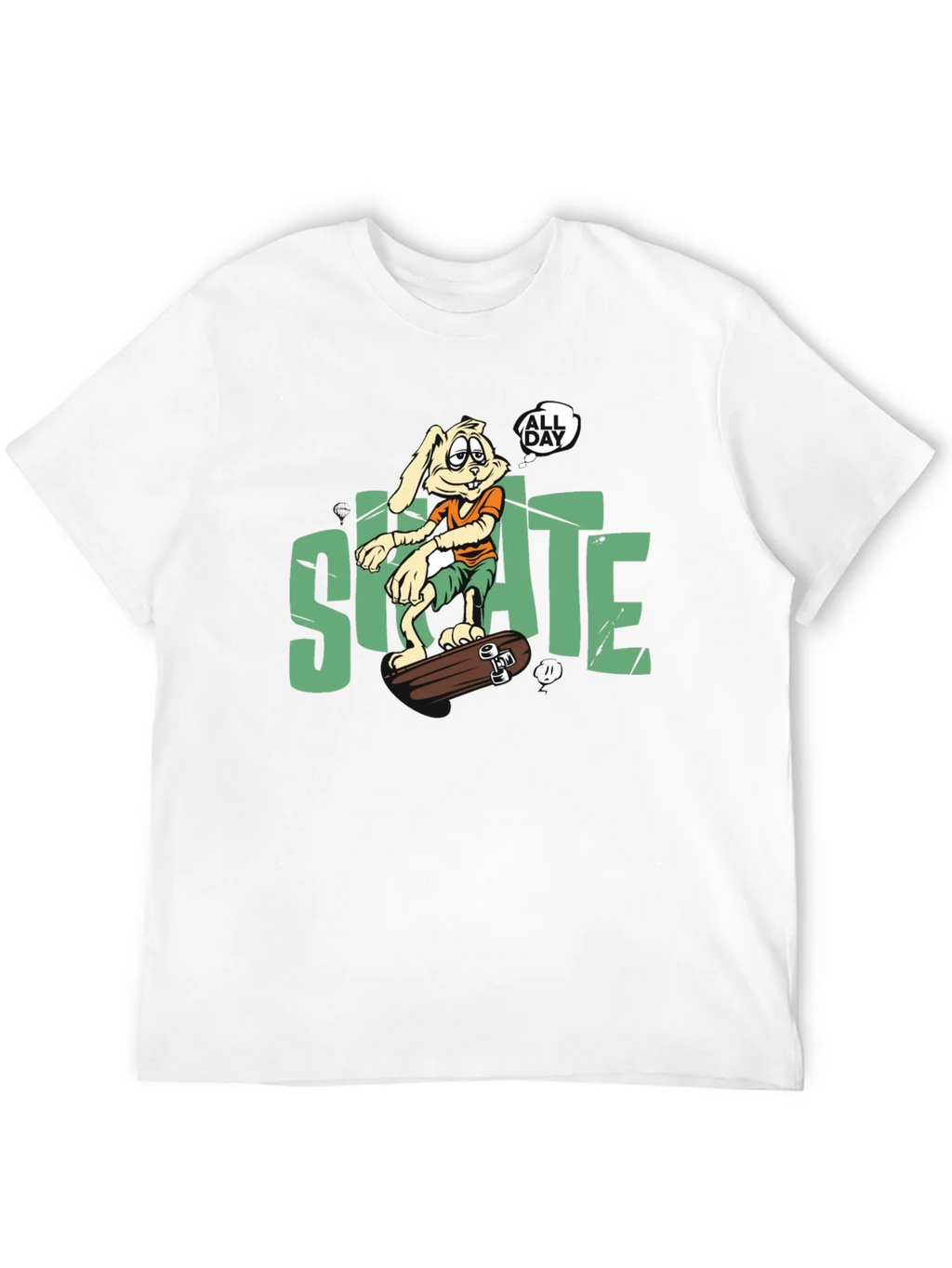 Skate All Day T-Shirt: Bunny Skateboarder product image 3