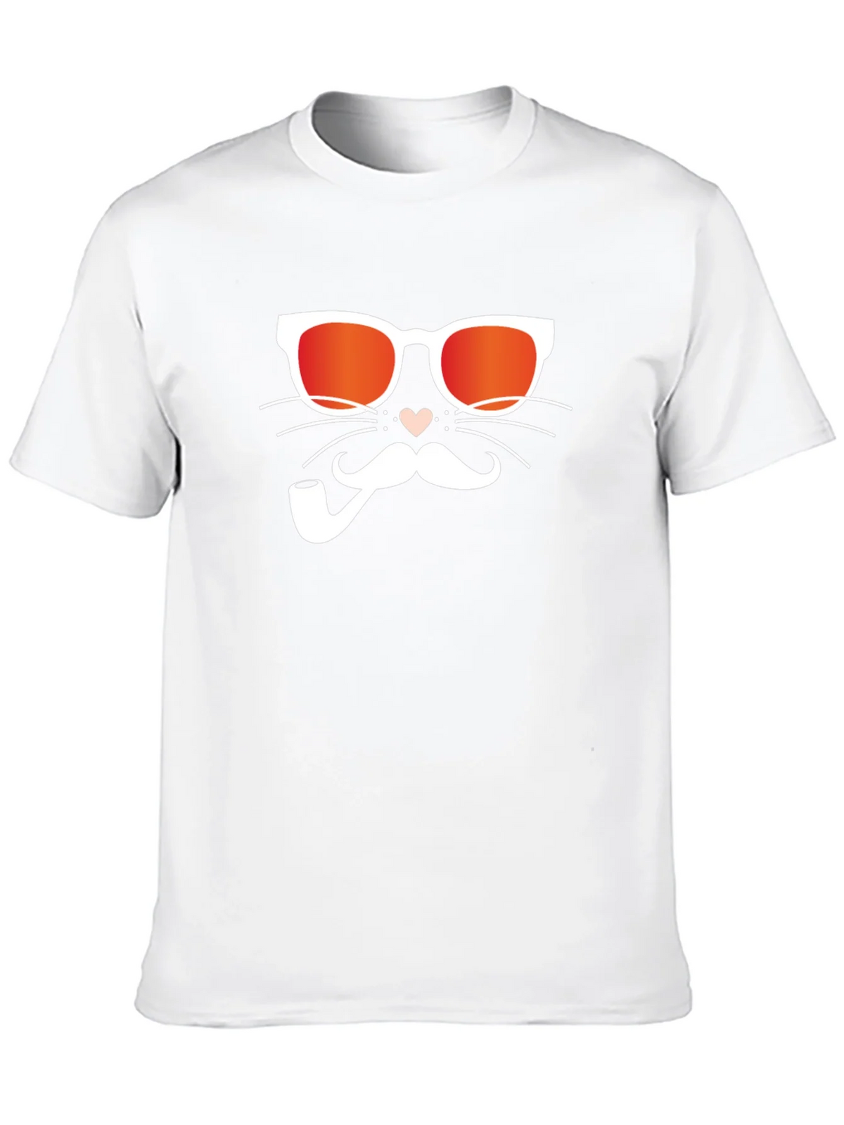 Cool Cat with Pipe Black T-Shirt product image 12