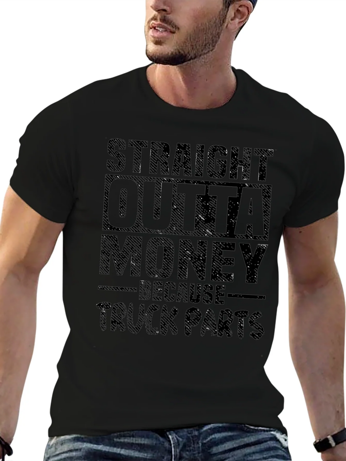 Straight Outta Money Truck Parts T-Shirt product image 9