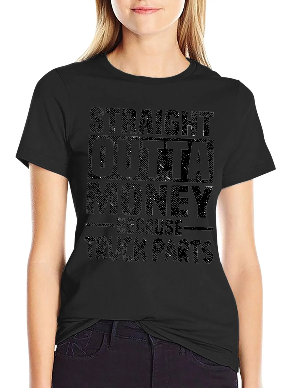 Straight Outta Money Truck Parts T-Shirt product image 5