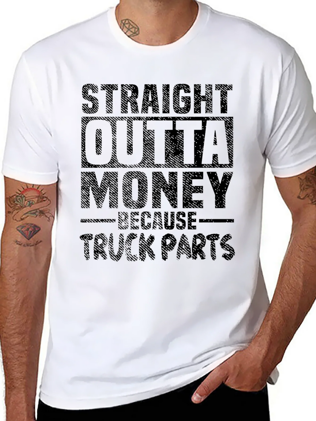 Straight Outta Money Truck Parts T-Shirt product image 10