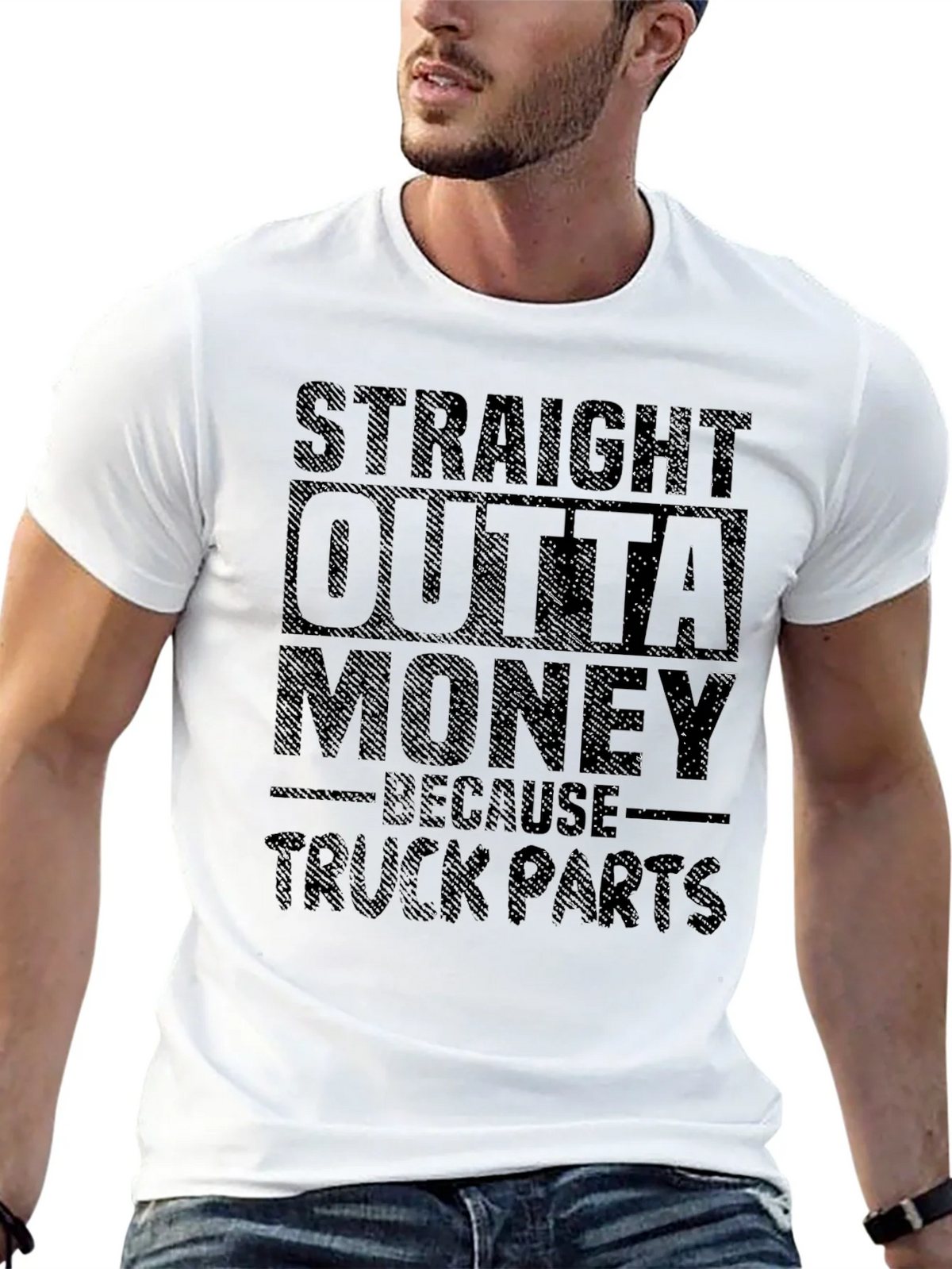 Straight Outta Money Truck Parts T-Shirt product image 4