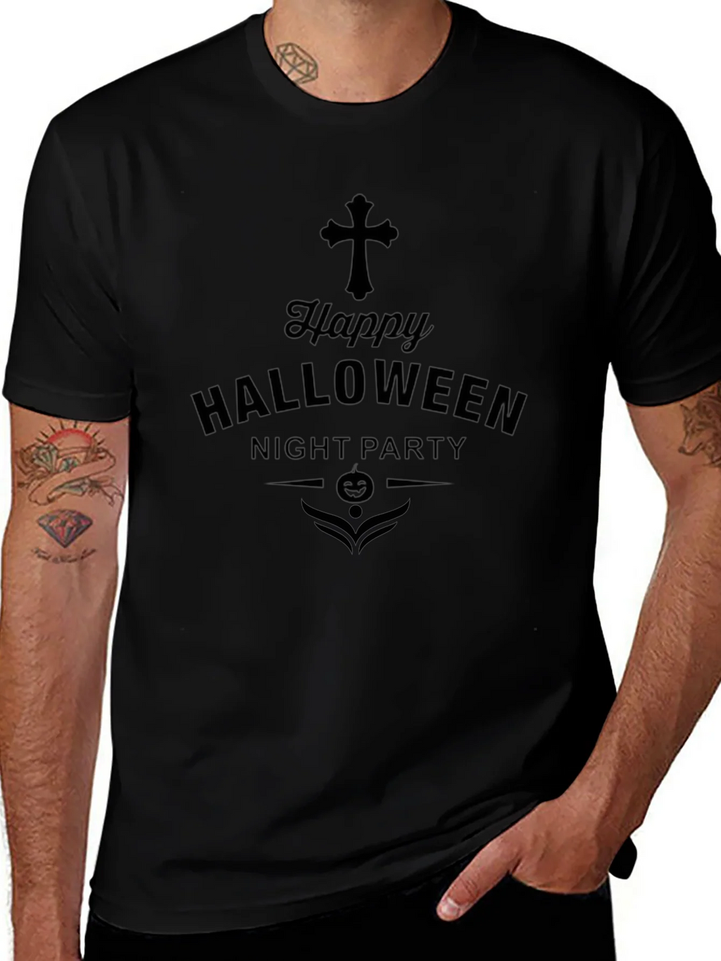 Happy Halloween Night Party T-Shirt Black product image 1