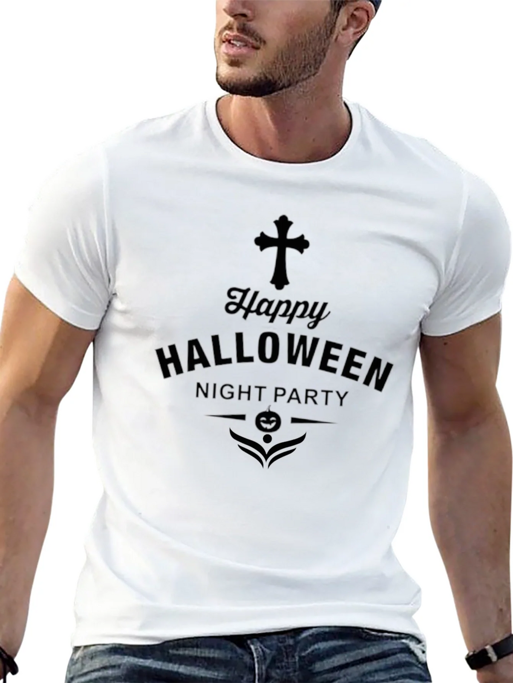 Happy Halloween Night Party T-Shirt Black product image 4