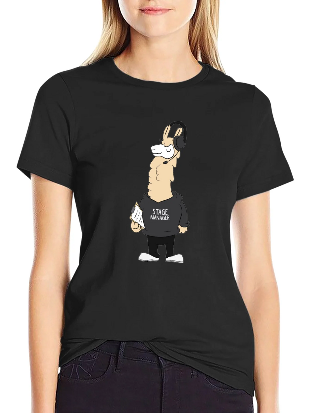 Stage Manager Llama T-Shirt - Unique Design product image 5