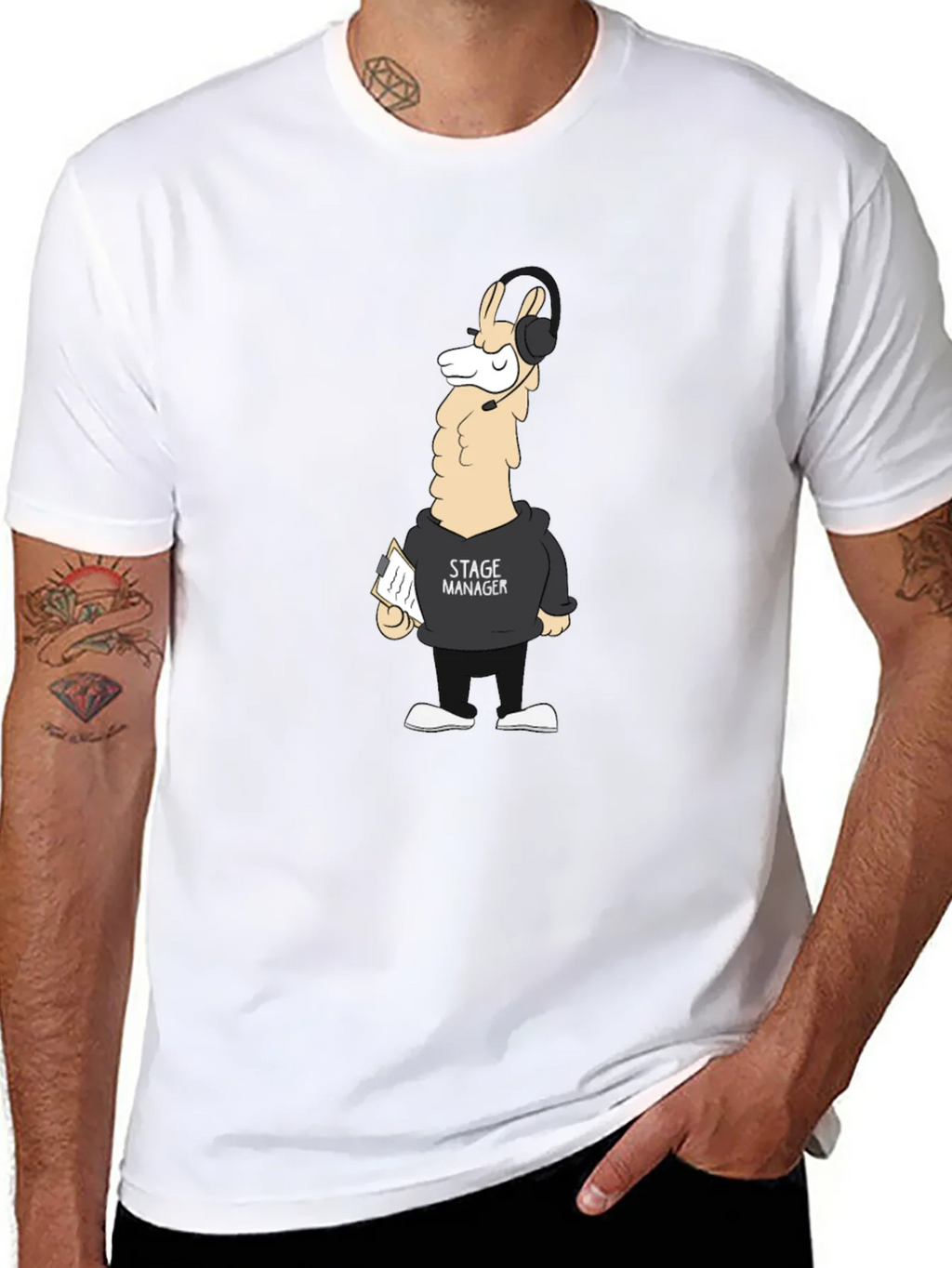 Stage Manager Llama T-Shirt - Unique Design product image 10