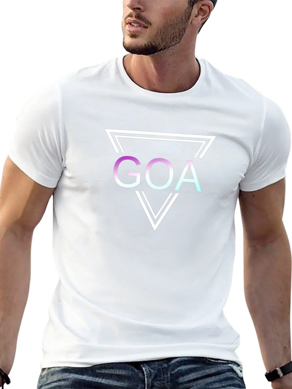 Goa Graphic T-Shirt - Modern Triangle Design product image 4