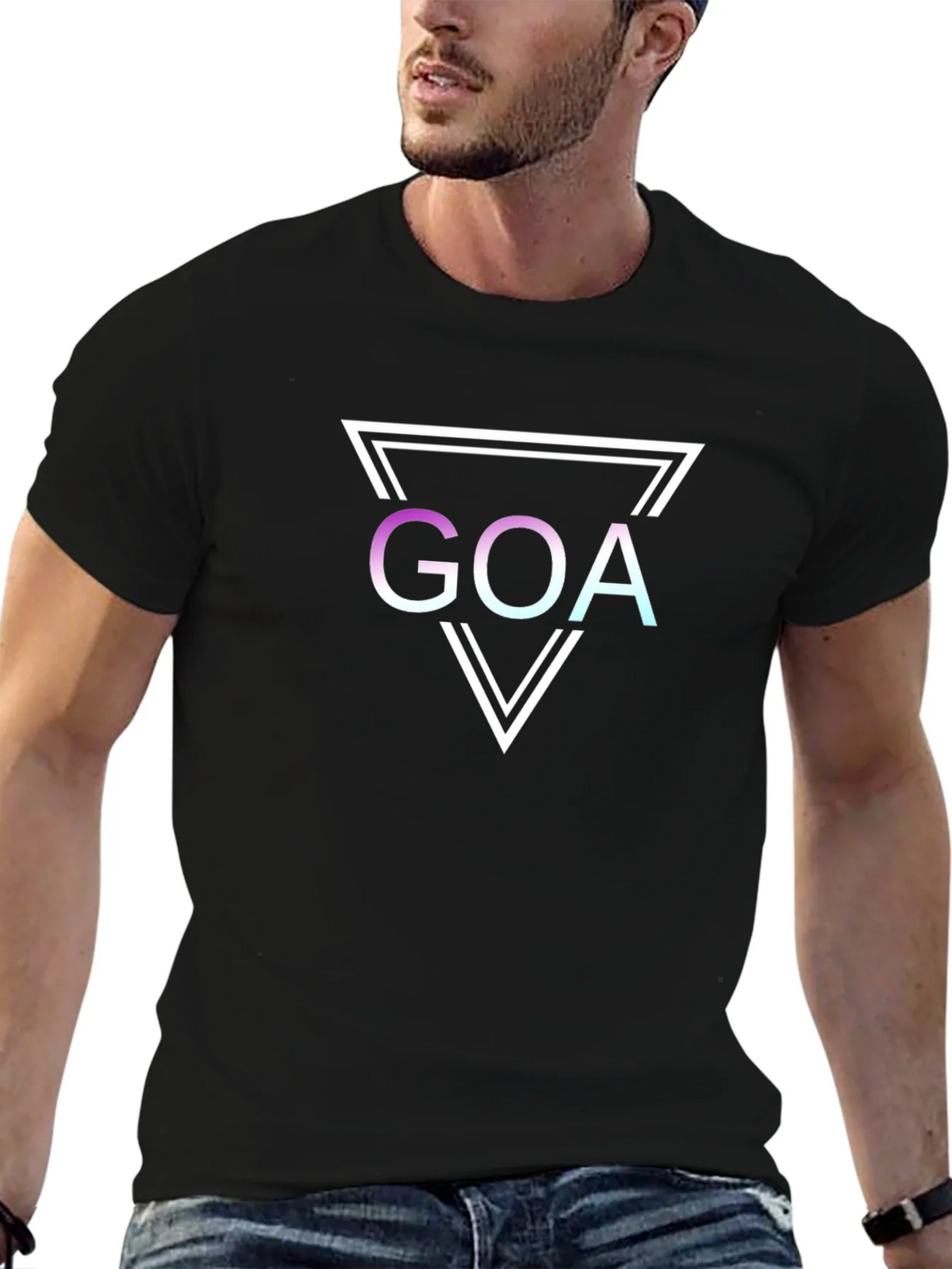 Goa Graphic T-Shirt - Modern Triangle Design product image 9