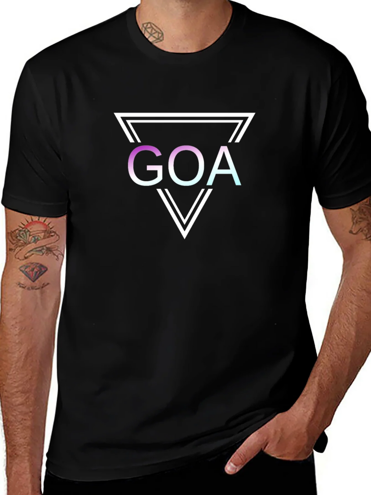 Goa Graphic T-Shirt - Modern Triangle Design product image 1