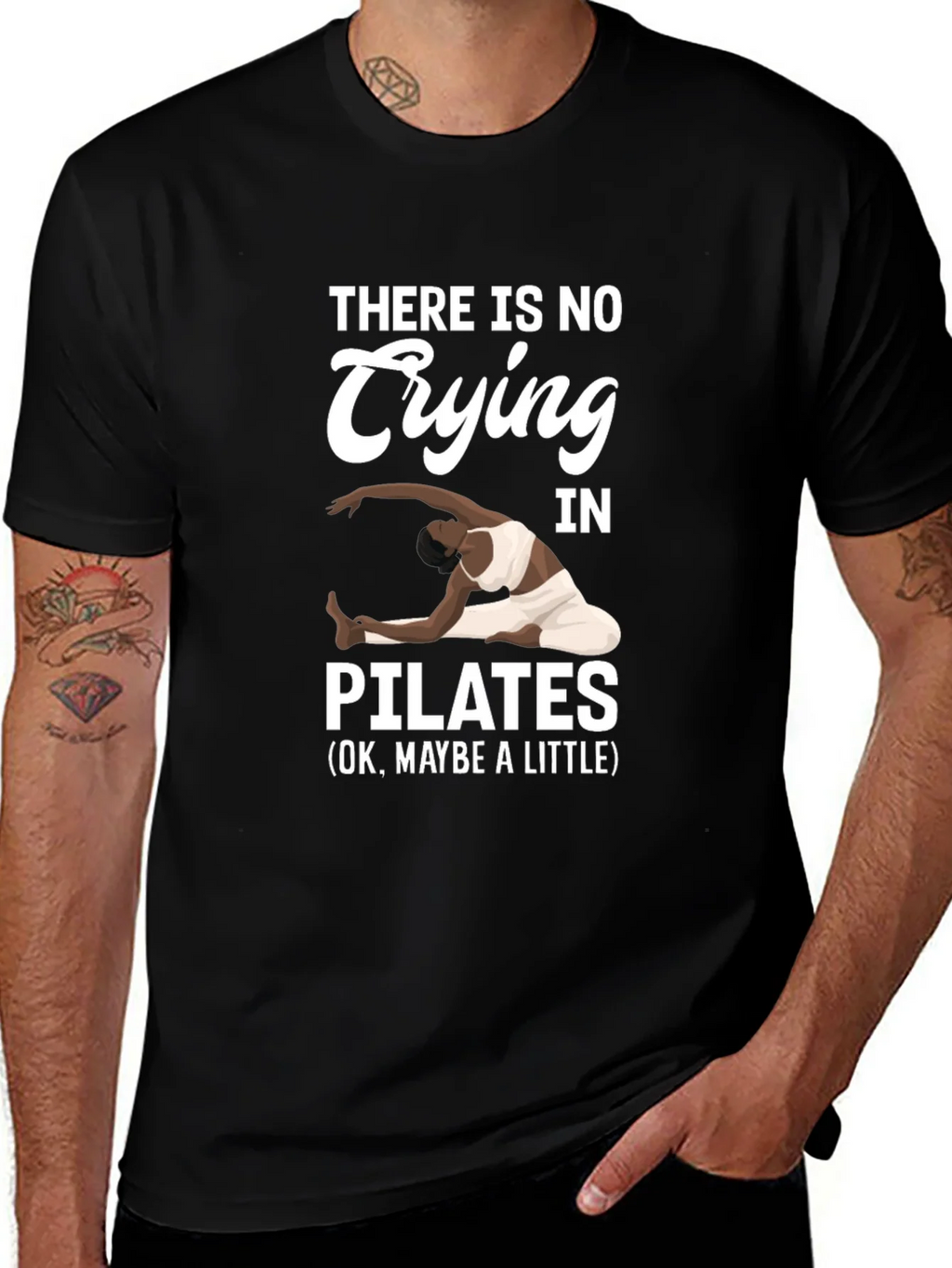 Pilates T-Shirt - No Crying Maybe a Little product image 1