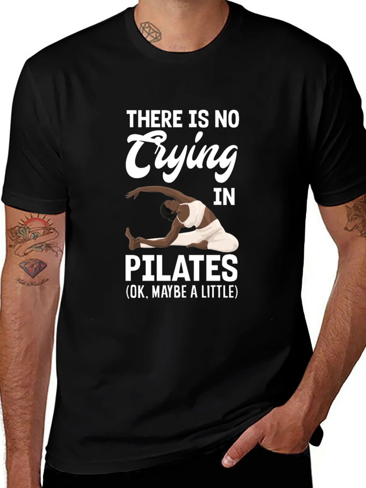 Pilates T-Shirt - No Crying Maybe a Little product image 1