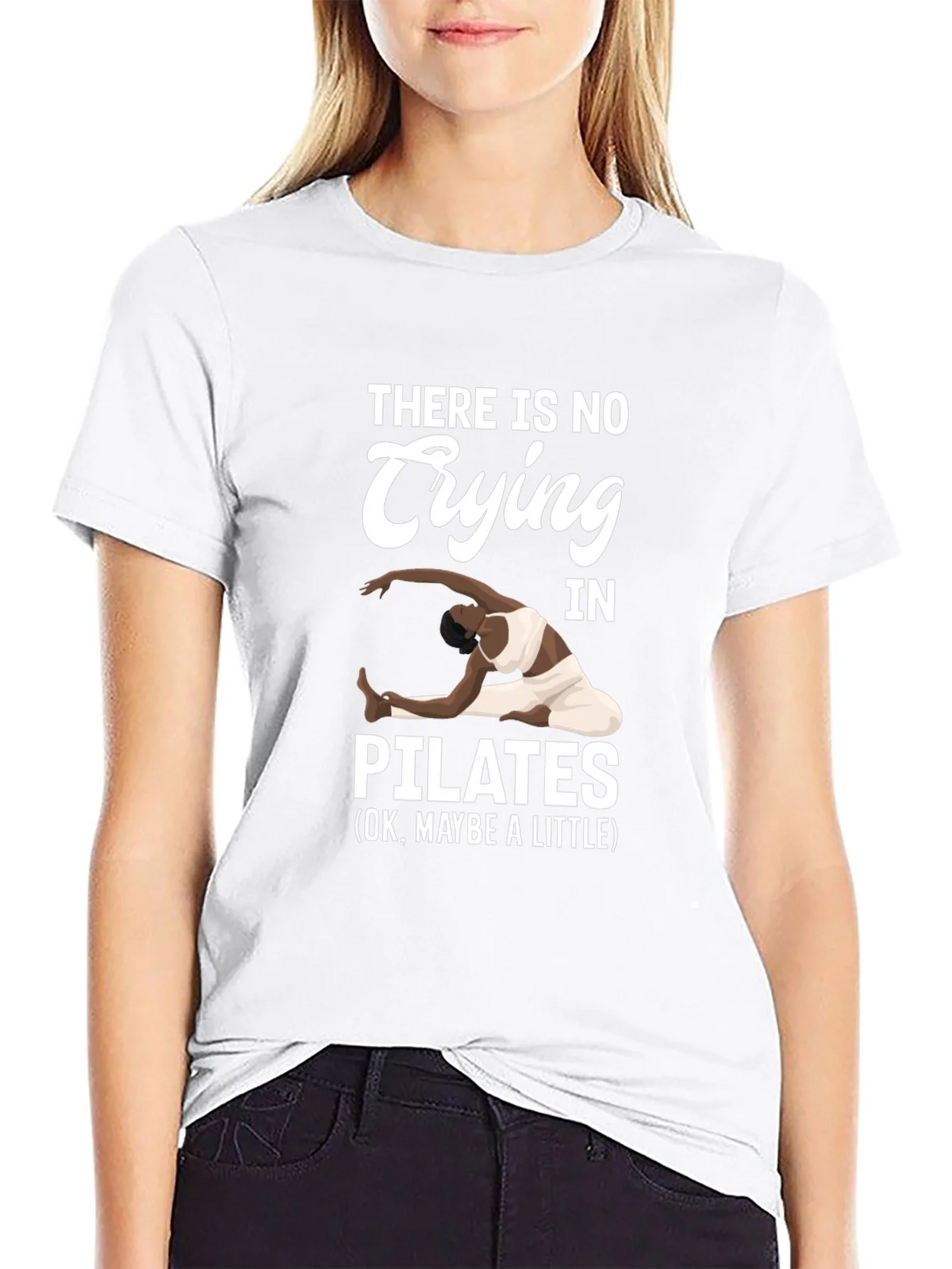 Pilates T-Shirt - No Crying Maybe a Little product image 11