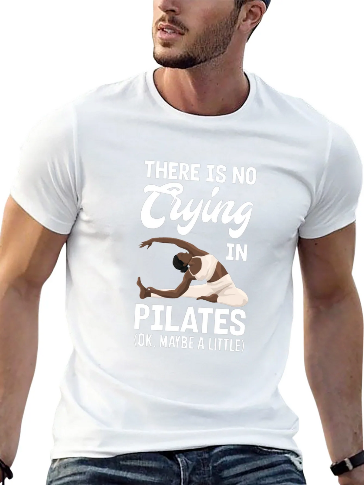 Pilates T-Shirt - No Crying Maybe a Little product image 4