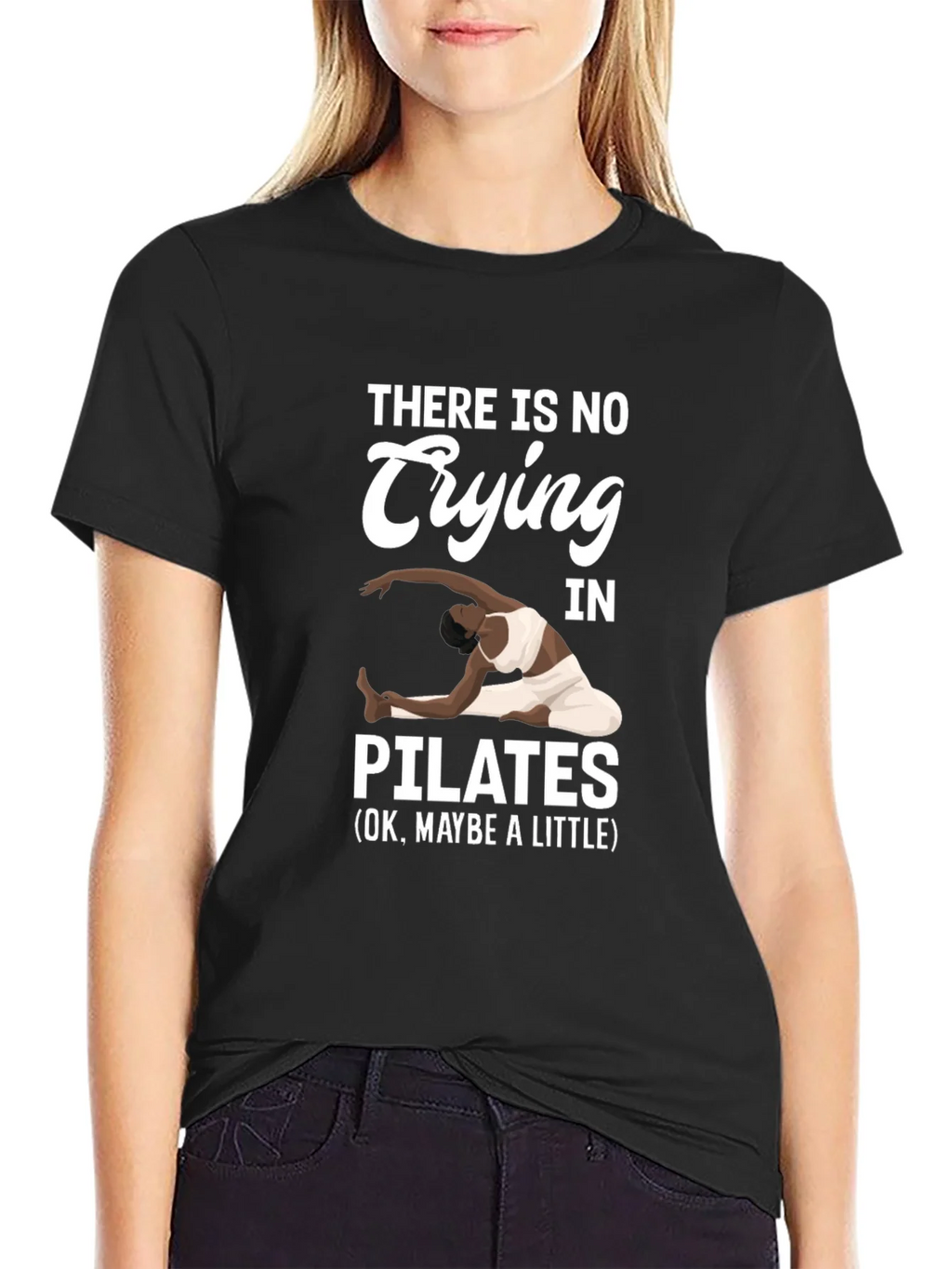 Pilates T-Shirt - No Crying Maybe a Little product image 5