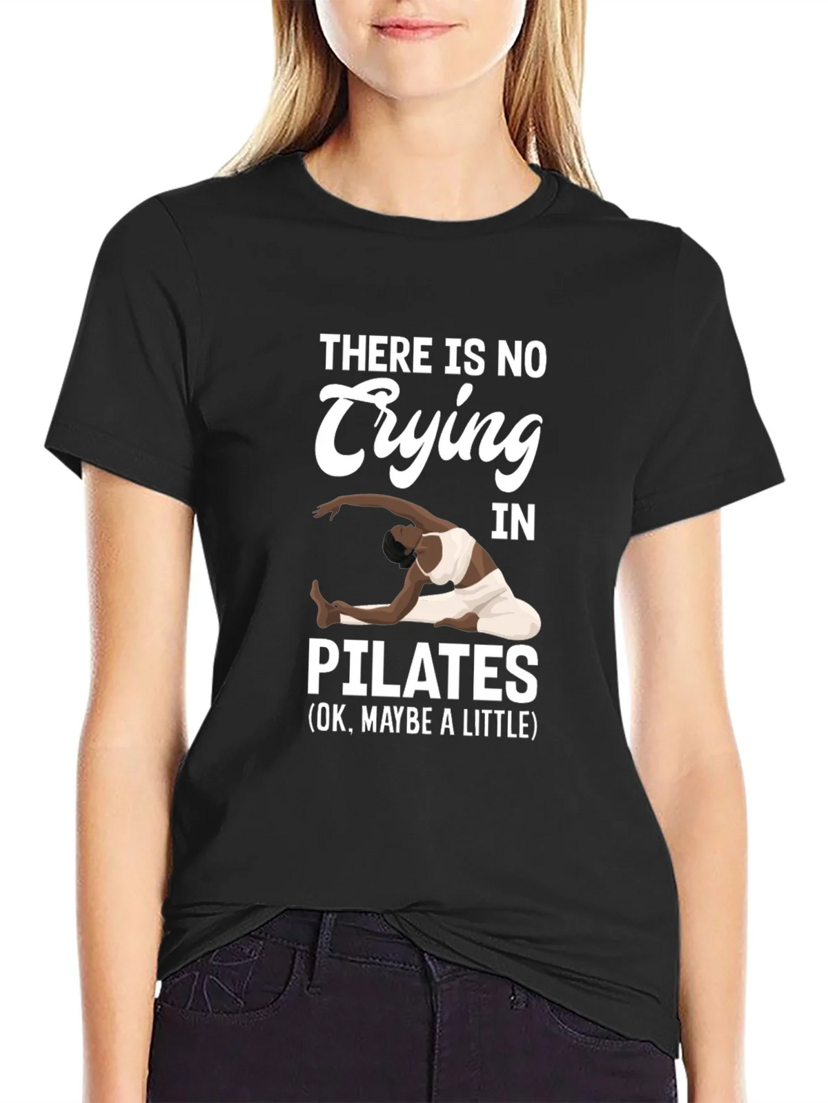 Pilates T-Shirt - No Crying Maybe a Little product image 5