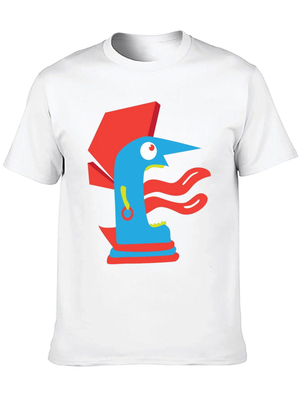 Abstract Graphic Print Tee - Modern Art Black T-Shirt product image 12