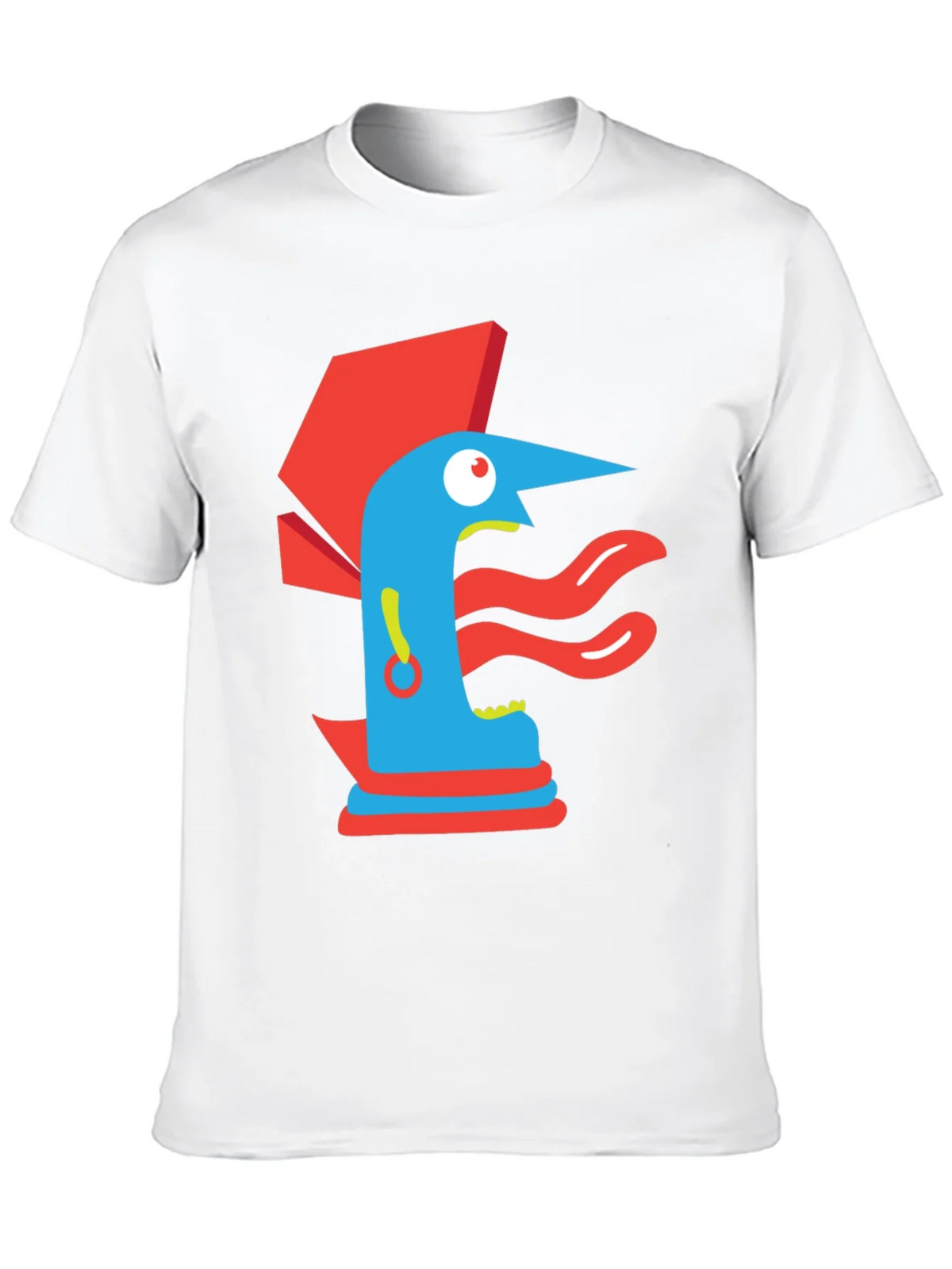 Abstract Graphic Print Tee - Modern Art Black T-Shirt product image 12