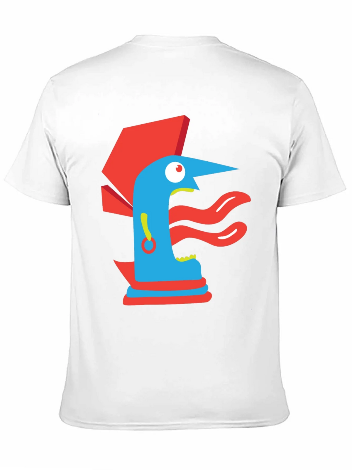 Abstract Graphic Print Tee - Modern Art Black T-Shirt product image 2