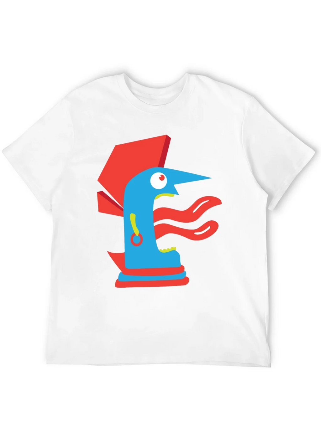 Abstract Graphic Print Tee - Modern Art Black T-Shirt product image 3