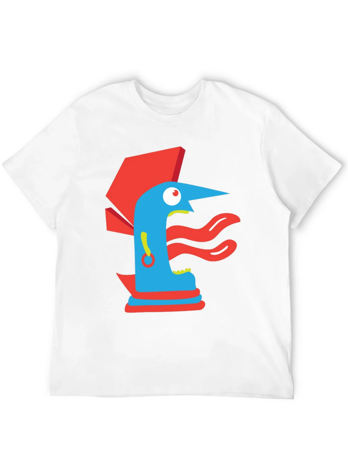 Abstract Graphic Print Tee - Modern Art Black T-Shirt product image 3