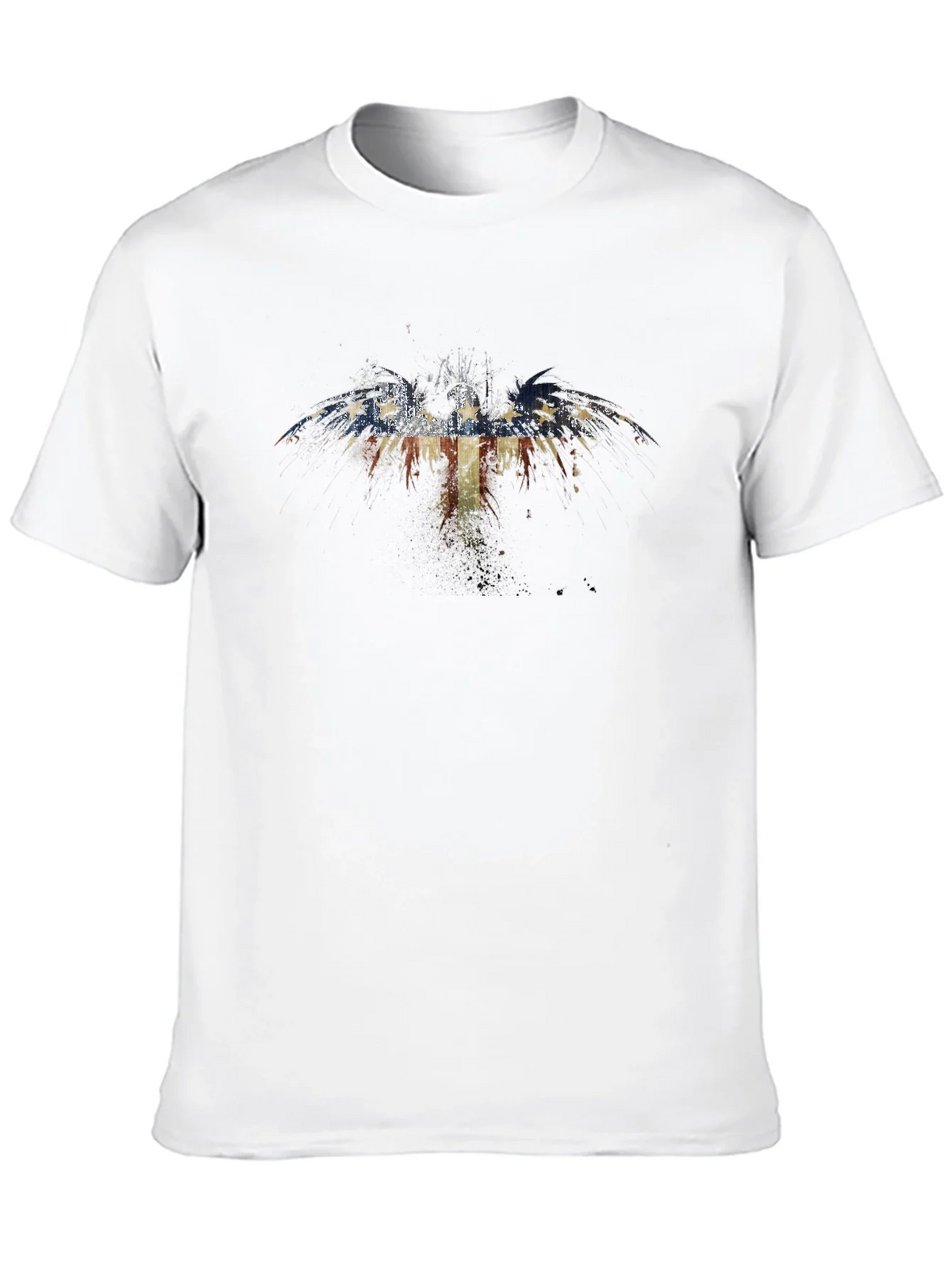 American Flag Eagle Graphic Black T-Shirt product image 12