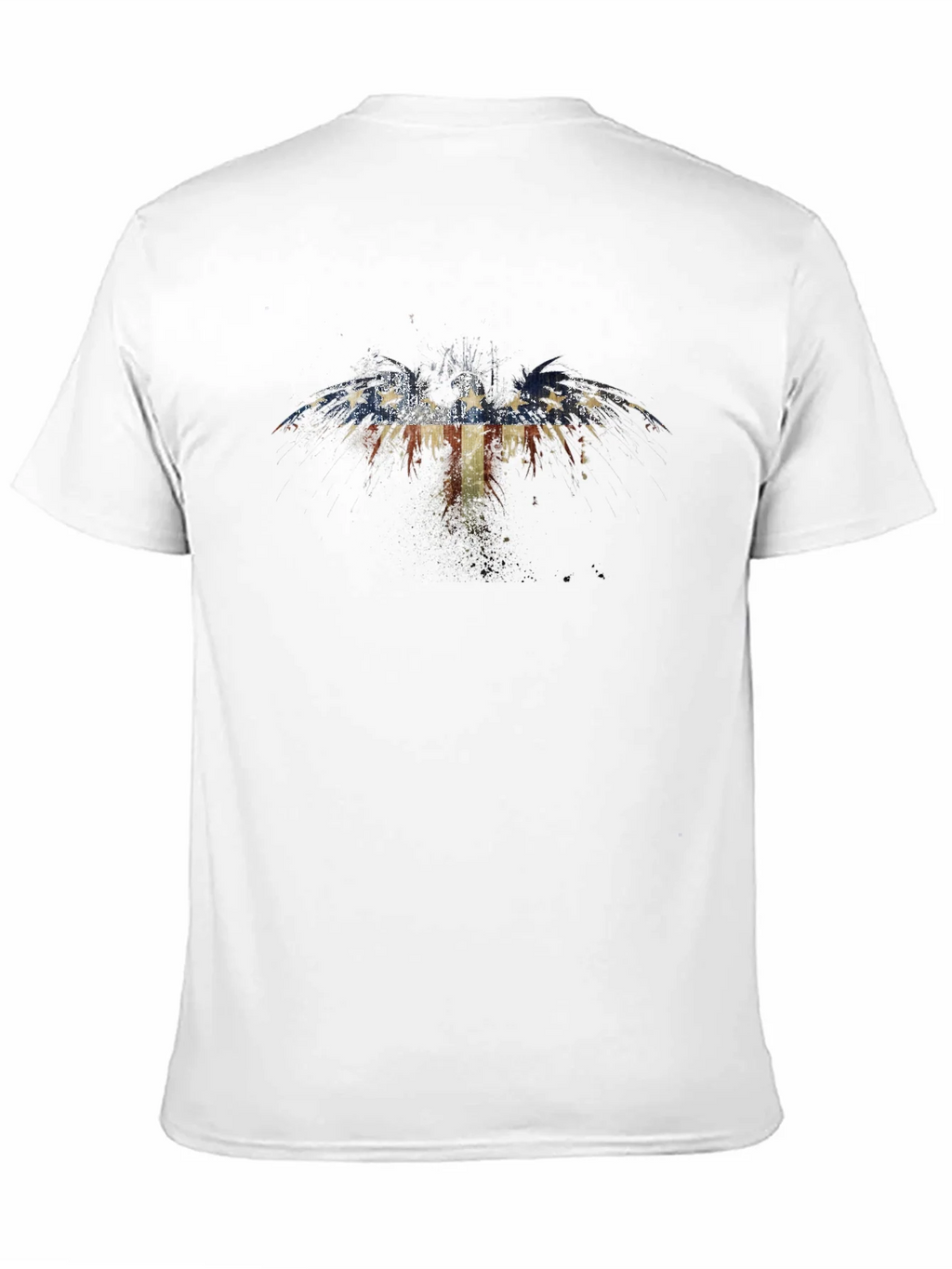American Flag Eagle Graphic Black T-Shirt product image 2