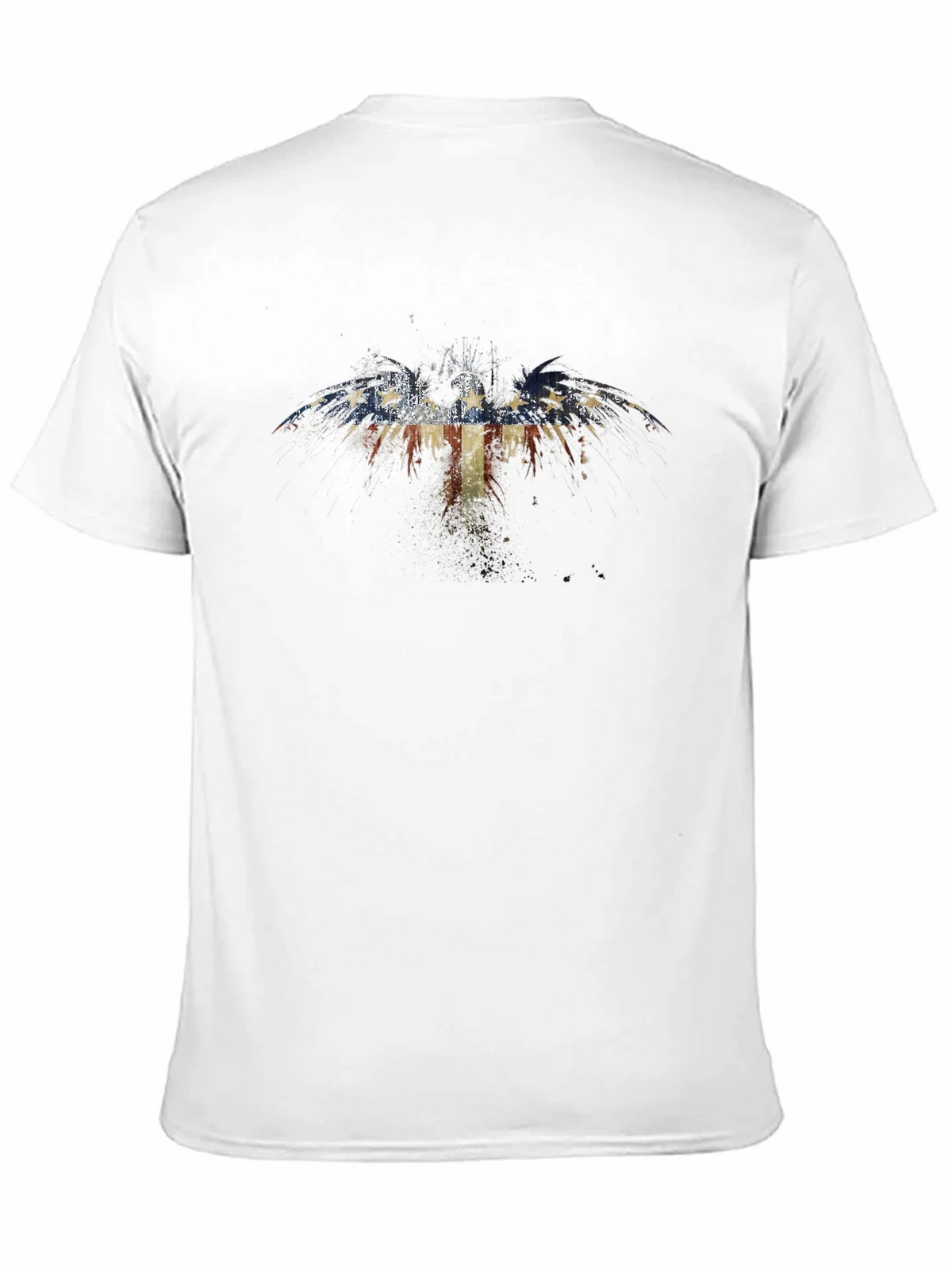 American Flag Eagle Graphic Black T-Shirt product image 2