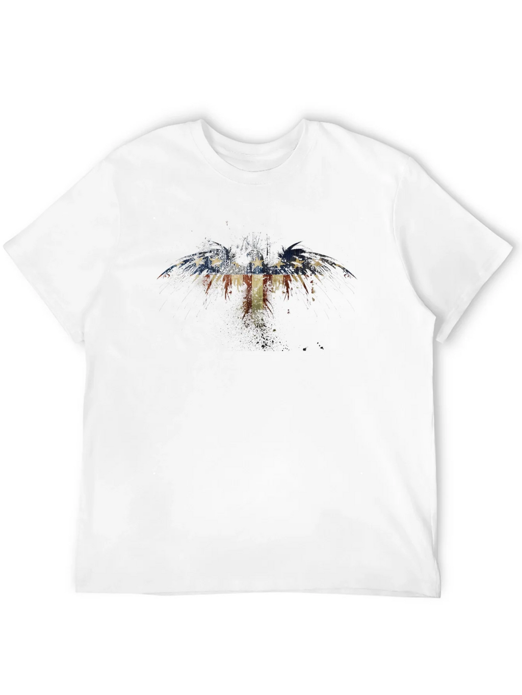 American Flag Eagle Graphic Black T-Shirt product image 3