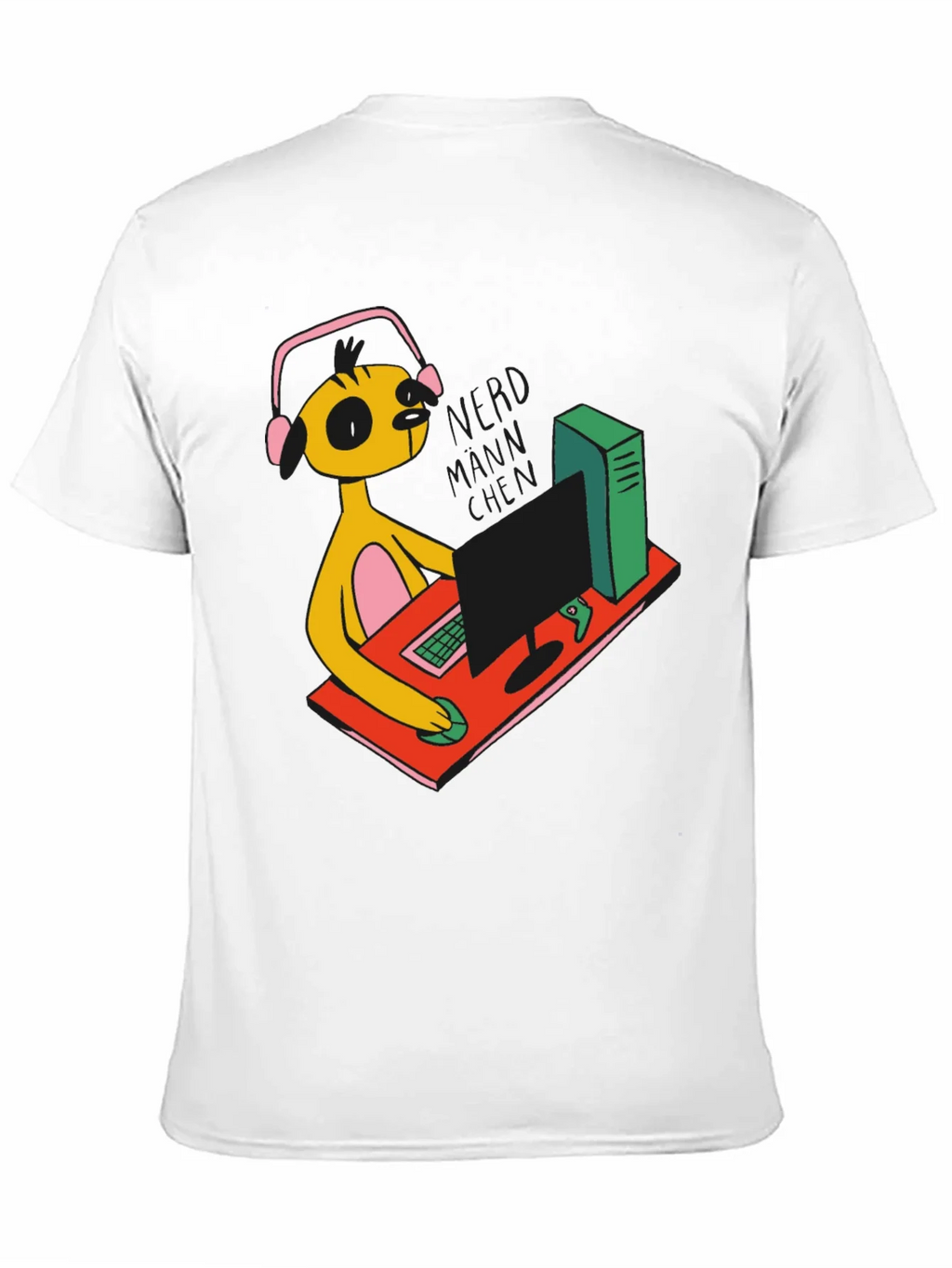Gamer Character Graphic Print Black T-Shirt product image 2